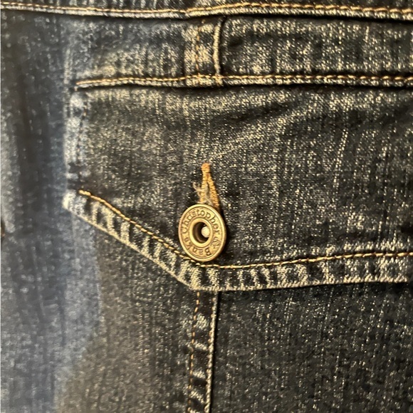 Christopher &‎ Banks Women Size 14 Medium Wash 1% Spandex Jean Skirt - Picture 4 of 5